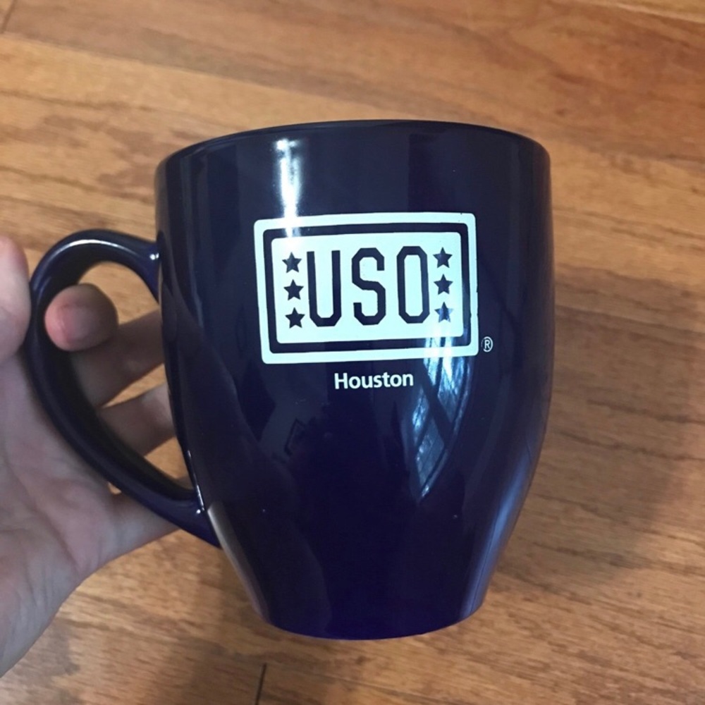USO Houston Navy Blue Mug